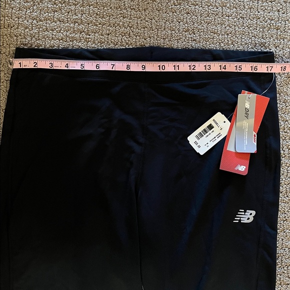 New Balance black Leggings with Logo Mens NWT XL - Picture 3 of 5